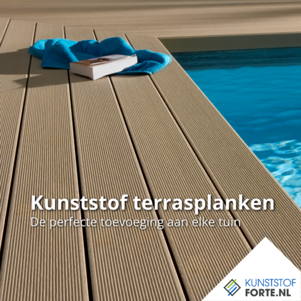 Thomdeck plastic decking boards, durable and maintenance-free for stylish patio constructions.