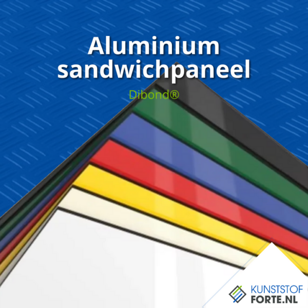 Aluminium sandwichpaneel, lichtgewicht en sterk voor diverse bouw- en decoratieve toepassingen.