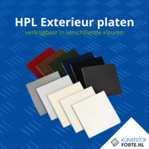 HPL exterior panels with weather-resistant finish, suitable for cladding and outdoor applications.