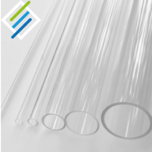 "Transparent acrylic tube GS with high-quality optical clarity and smooth finish, suitable for decorative and technical applications."