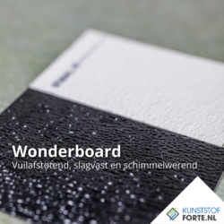 Wonderboard panel: durable, versatile and easy-to-install facade and wall cladding for indoor and outdoor applications.