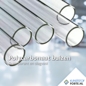 "Transparent polycarbonate tube with clear finish, ideal for technical and decorative applications."