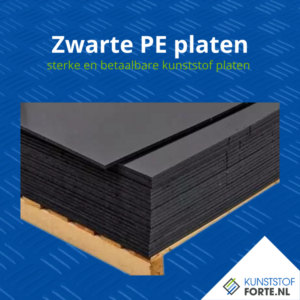 Zwarte PE (polyethyleen) platen