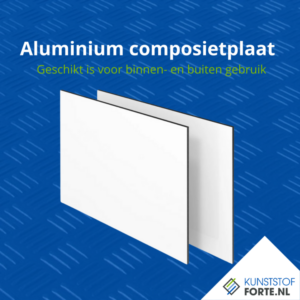 White aluminium composite sheet for versatile applications.