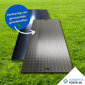 Plastic PE driving plates, lightweight and durable plates for temporary subsoil protection.