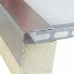 Aluminium F-profile for channel boards, sturdy and durable for neat finish and easy assembly.