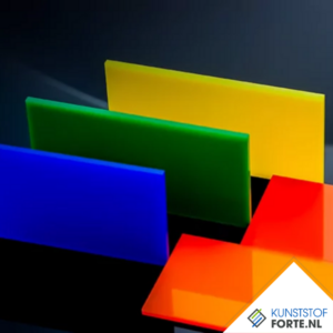 Coloured plexiglass, versatile plastic sheets with a modern look for decorative and functional applications.