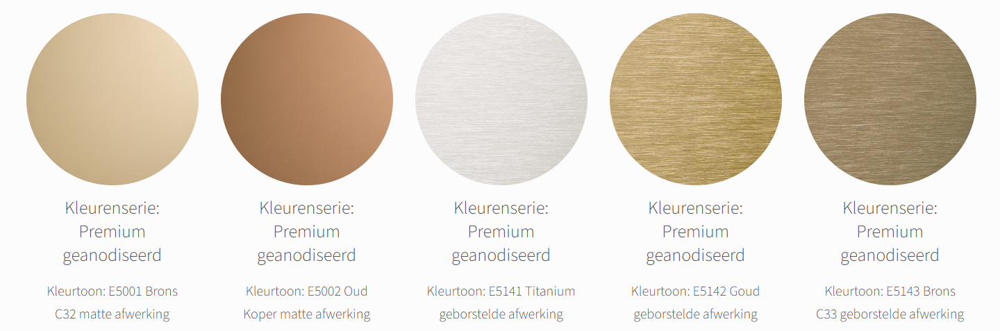 Alucobond Geanodiseerde Look plaatmateriaal met een elegante anodisatie-afwerking, ideaal voor gevels en interieurs.