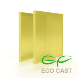 Plexiglas sheet in satin yellow-green, perfect for a fresh and vibrant look.