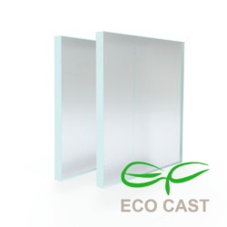 Plexiglas sheet in satin glass look, ideal for a modern and transparent look.