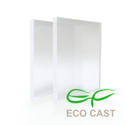 Plexiglas sheet in satin clear, perfect for a modern and transparent look.