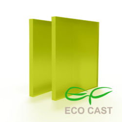 Plexiglas sheet in satin lime green, ideal for a fresh and modern look.