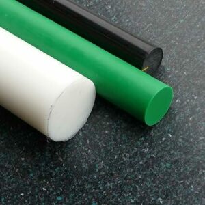 UHMPE round bars, strong and wear-resistant plastic bars for industrial and technical applications.