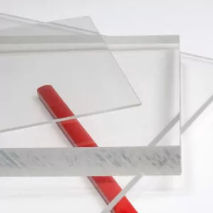 PLEXIGLAS® cast glass clear sheet with exceptional transparency and durability, ideal for versatile applications.